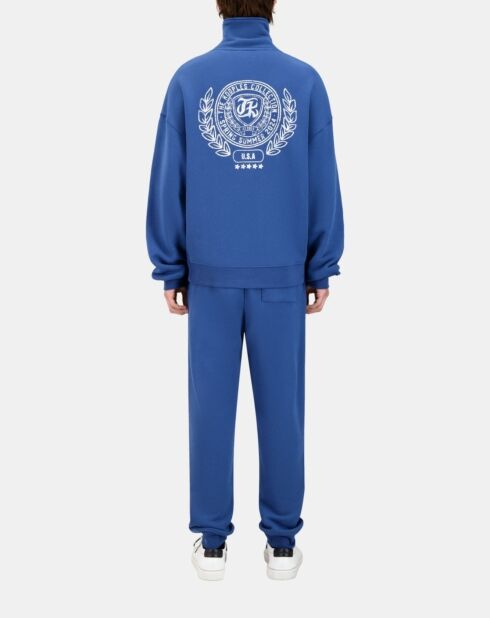 Sweatshirt avec sérigraphie marine