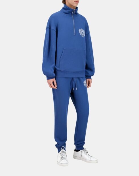 Sweatshirt avec sérigraphie marine