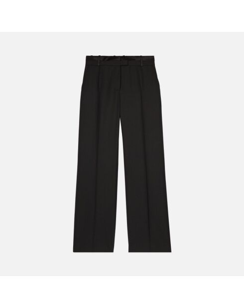 Pantalon tailleur large noir