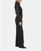 Pantalon tailleur large noir