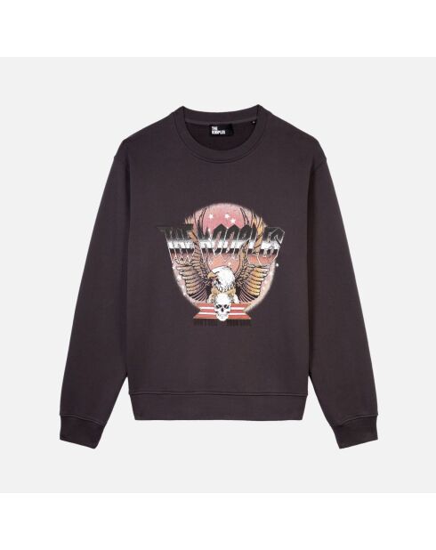 Sweatshirt avec sérigraphie carbone