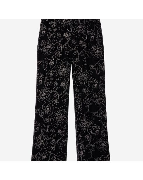 Pantalon tailleur en velours noir