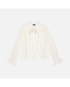 Top avec fronces écru