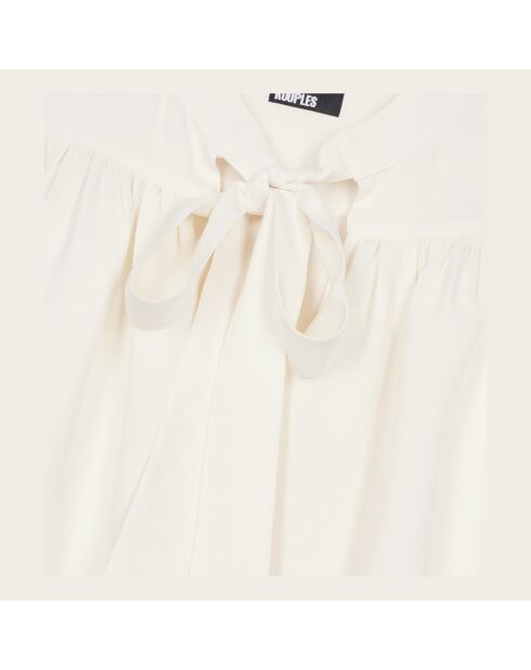 Top avec fronces écru