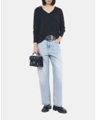 Pull en laine mérinos noire