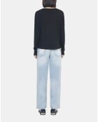 Pull en laine mérinos noire