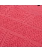 Pull en maille ajourée fuchsia