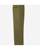 Pantalon droit tencel style militaire kaki