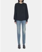 Pull en laine mérinos noir