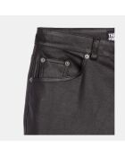 Pantalon flare en cuir noir