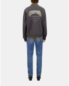 Sweatshirt avec sérigraphie carbone