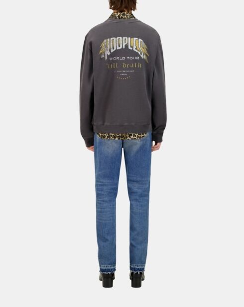 Sweatshirt avec sérigraphie carbone