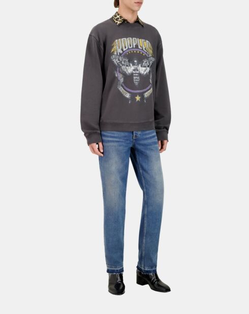 Sweatshirt avec sérigraphie carbone