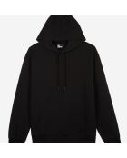 Sweatshirt à capuche avec sérigraphie noire