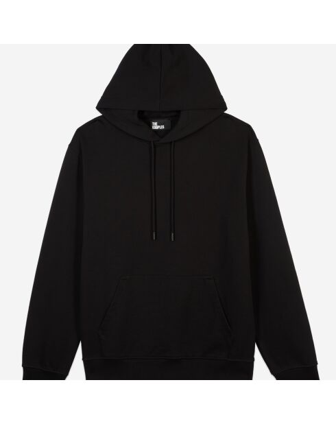 Sweatshirt à capuche avec sérigraphie noire