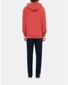 Sweatshirt avec sérigraphie rouge