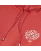 Sweatshirt avec sérigraphie rouge