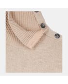 Pull en laine et cachemire camel