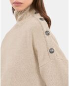 Pull en laine et cachemire camel