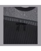 Pull en maille ajourée noir