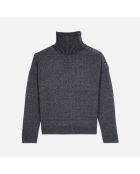 Pull en laine et cachemire noir