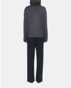 Pull en laine et cachemire noir