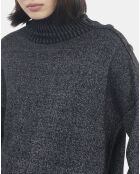 Pull en laine et cachemire noir