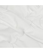 Top court avec drapé écru