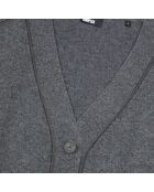 Cardigan en cachemire mélangé gris