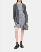 Cardigan en cachemire mélangé gris