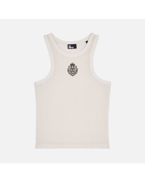 Débardeur blason écru