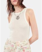 Débardeur blason écru