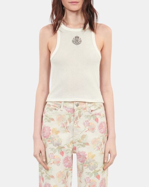 Débardeur blason écru