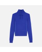 Pull en cachemire bleu électrique