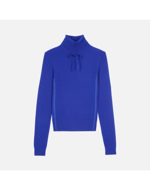 Pull en cachemire bleu électrique