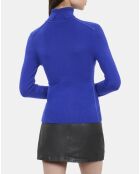 Pull en cachemire bleu électrique