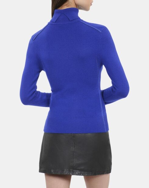 Pull en cachemire bleu électrique