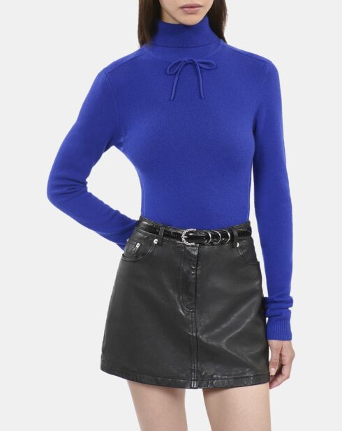 Pull en cachemire bleu électrique