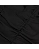 Top court avec drapé noir