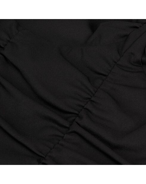 Top court avec drapé noir