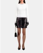 Pull avec spikes écru