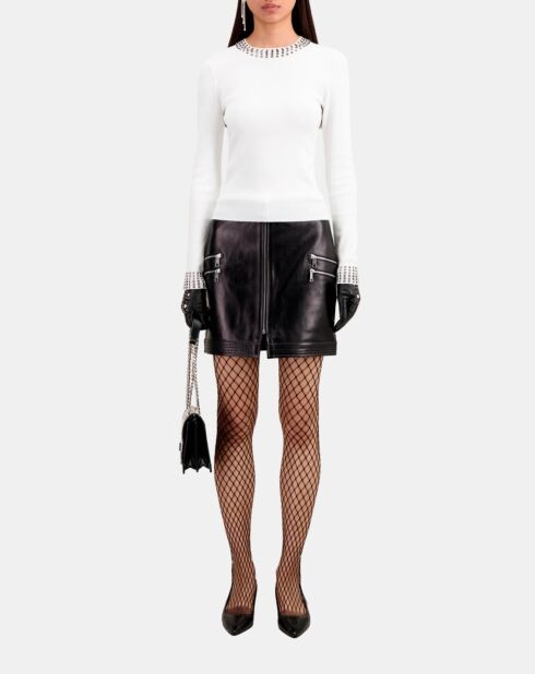 Pull avec spikes écru