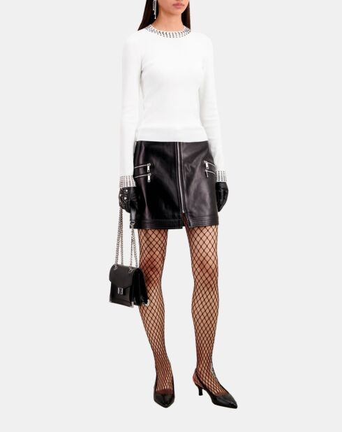 Pull avec spikes écru