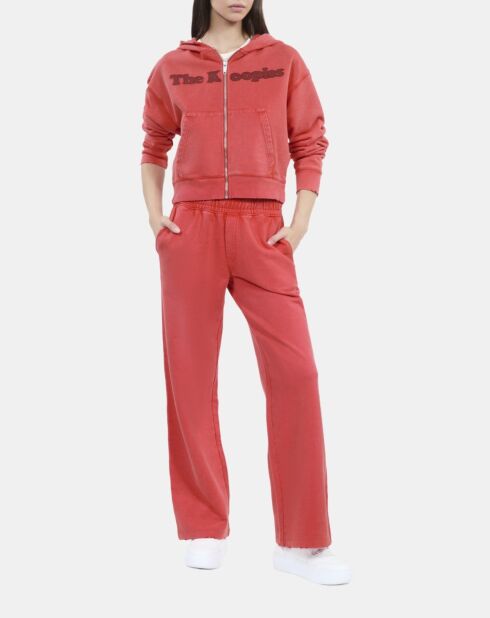 Sweatshirt Logo à capuche rouge