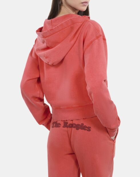 Sweatshirt Logo à capuche rouge