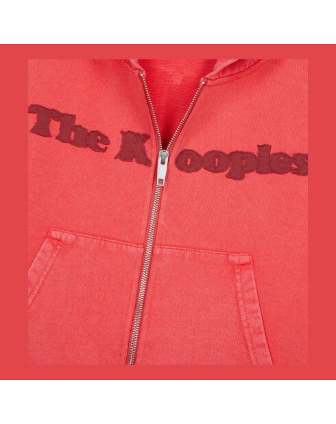 Sweatshirt Logo à capuche rouge