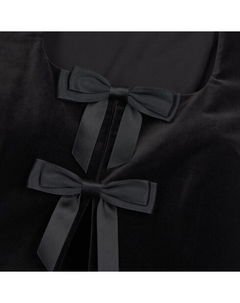 Top en velours noir