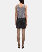 Top à sequins argenté