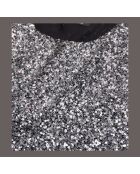 Top à sequins argenté
