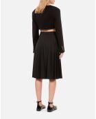 Jupe longue plissée noire
